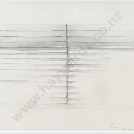 Grahame Sydney 1987 - framed pencil- untitled H-270 W-690