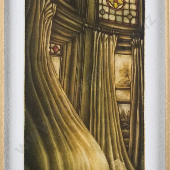 Olav Nielsen 2/5/2005 -framed ltd edition print 7/11- "Opening" H-240 W-100