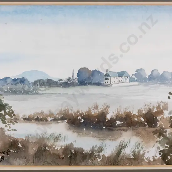 A Warwick 1948 - framed watercolour - country scene H-240 W-350
