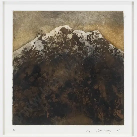 Inge Doesburg 05 - framed lithograph AP- " Mountain" H-250 W-240