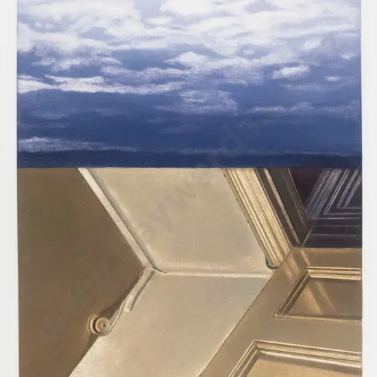 Ruth Clelland -framed lithograph 3/4- "Breeze" H-185 W-140