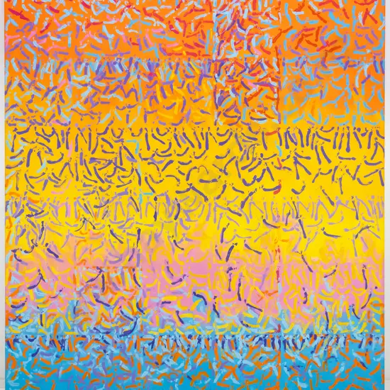 Wallace Crossman - boxed acrylic on canvas "A congestion of angels" H-1830 W-1670