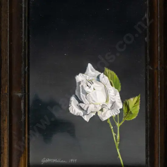 Gary MacMillan 1999 -framed oil- "The Rose" H-170 W-120