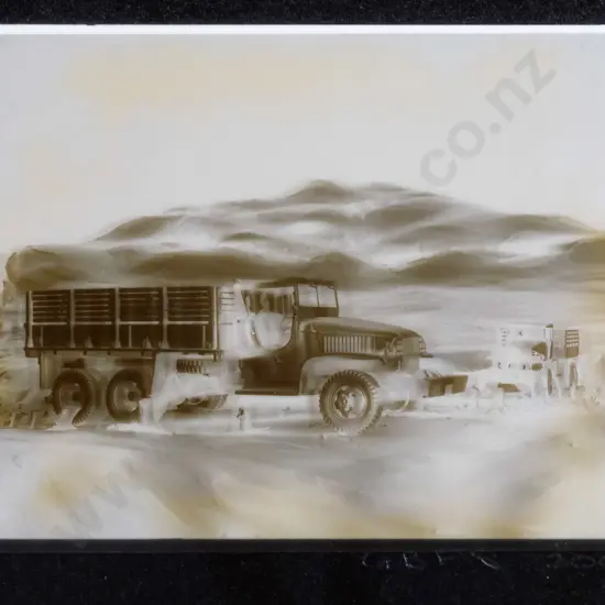 Glenn Smith 2003 -framed sheet negative- "Lost Works" H-100 W-120