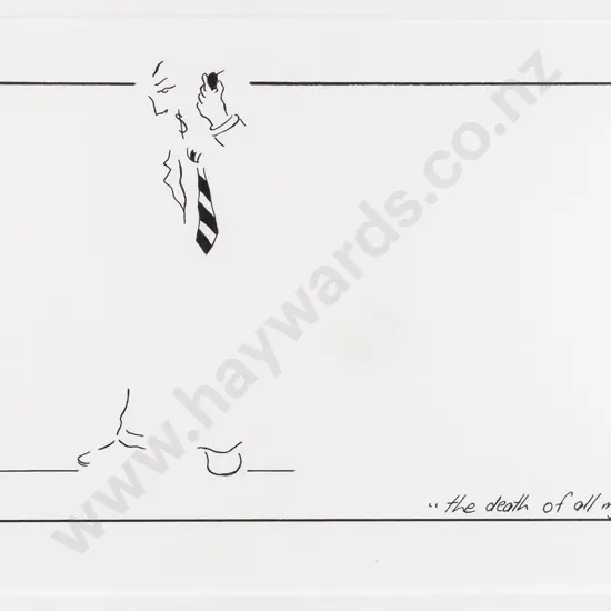 Rick Norris -framed ltd edition print 4/9 "the death of all mystery" H-150 W-280