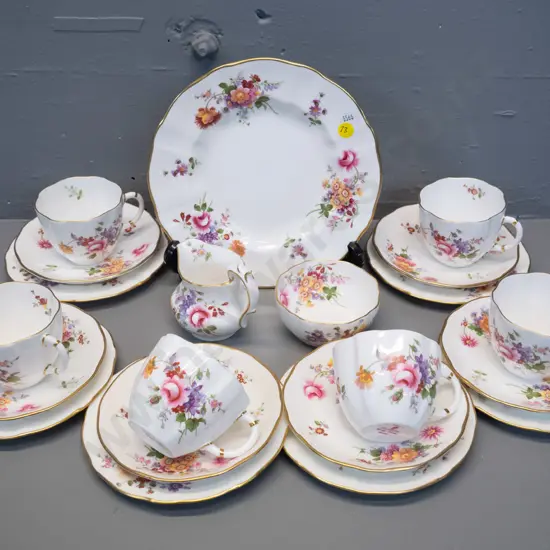 Royal Crown Derby posies - 21 piece tea set