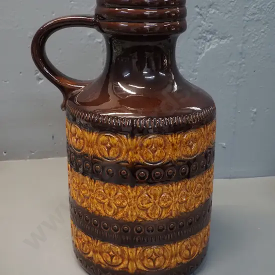 large German pottery handled vase H- 390