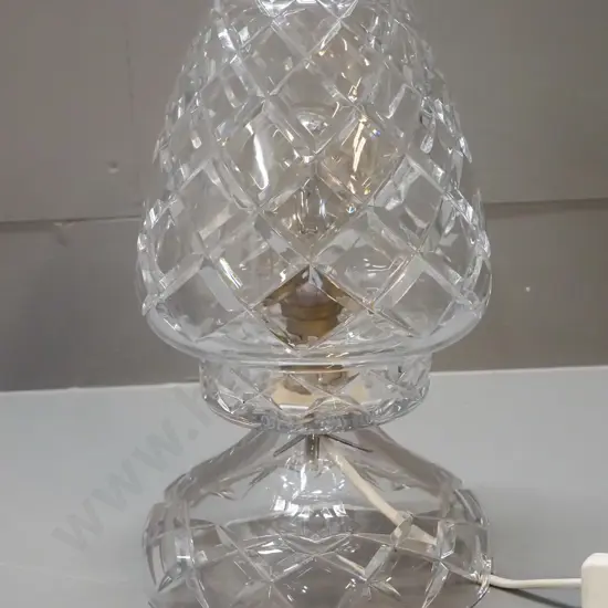cut crystal 2-piece table lamp H-270 D-160