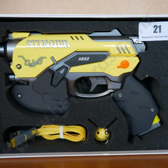 Overwatch yellow DVA power bank light gun