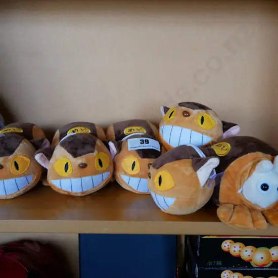5 x Catbus soft toys