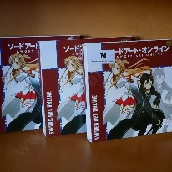 3 boxes Sword Art Online miniature swords