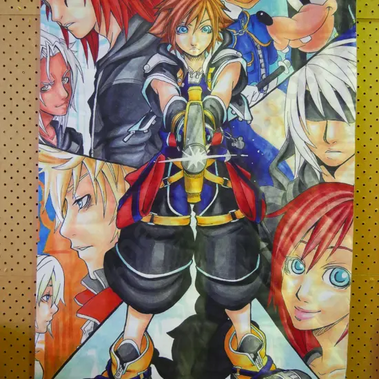 wall-hanging print on scroll