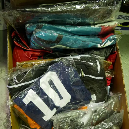 box of assorted unopened costumes