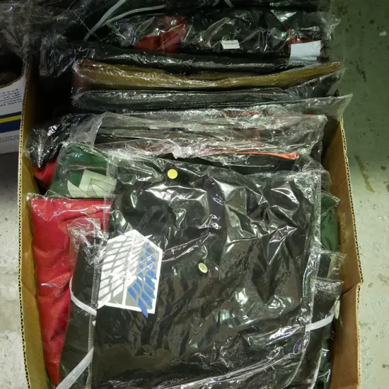box of assorted unopened costumes