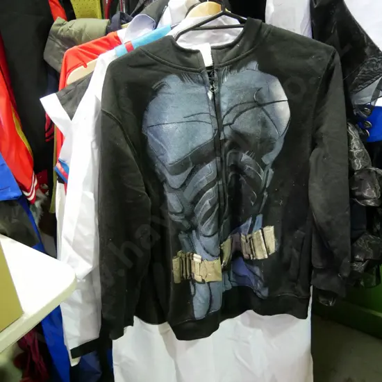 rack of assorted costumes