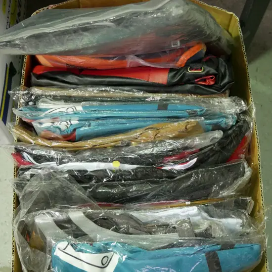 box of unopened costumes