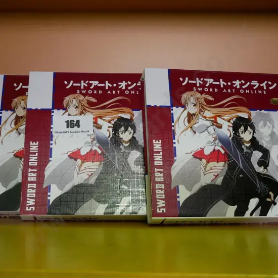 3 boxes Sword Art Online miniature swords