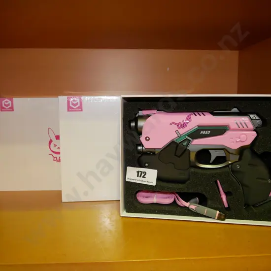 3 x Overwatch pink DVA power bank light guns