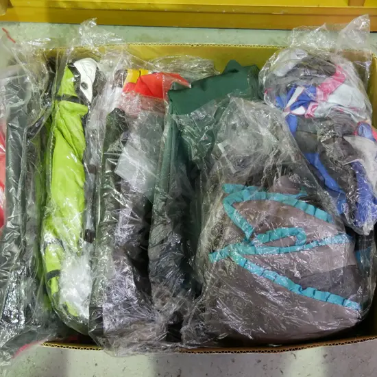 box of unopened costumes