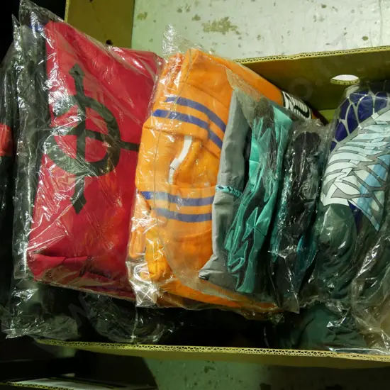 box of unopened costumes