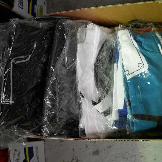 box of unopened costumes