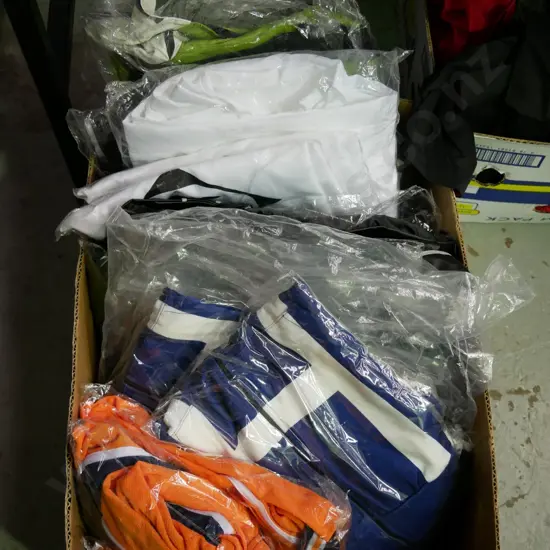 box of unopened costumes