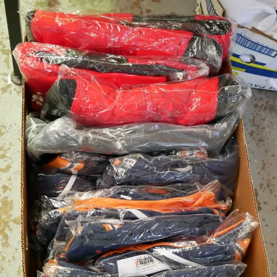 box of unopened costumes