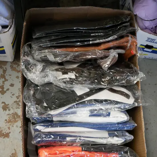box of unopened costumes