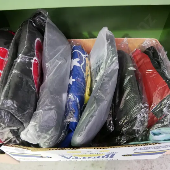 box of unopened costumes