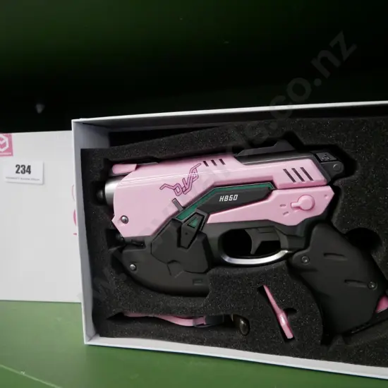 3 x Overwatch pink DVA power bank light guns
