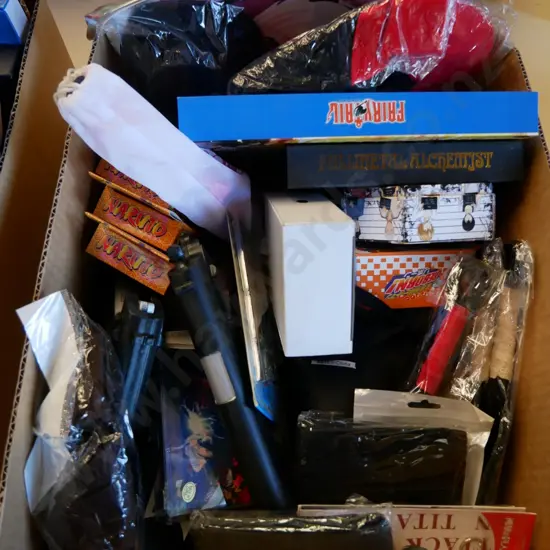 lucky dip box of assorted fantasy colllectables and toys