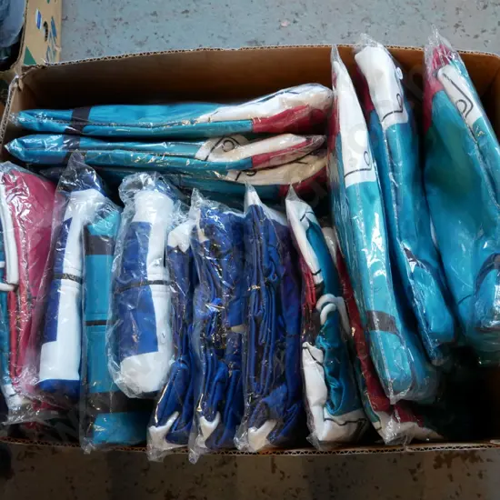 box of unopened costumes