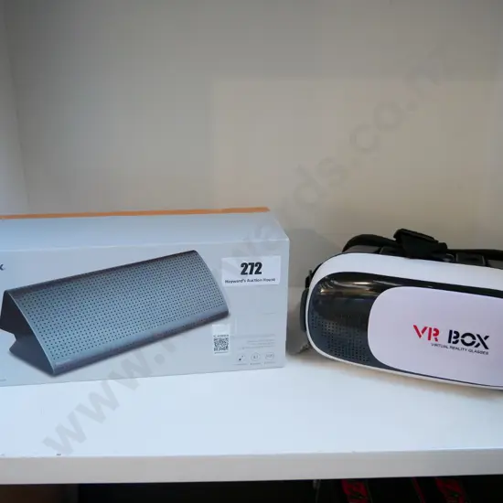 Remax bluetooth speaker and VR Box goggles