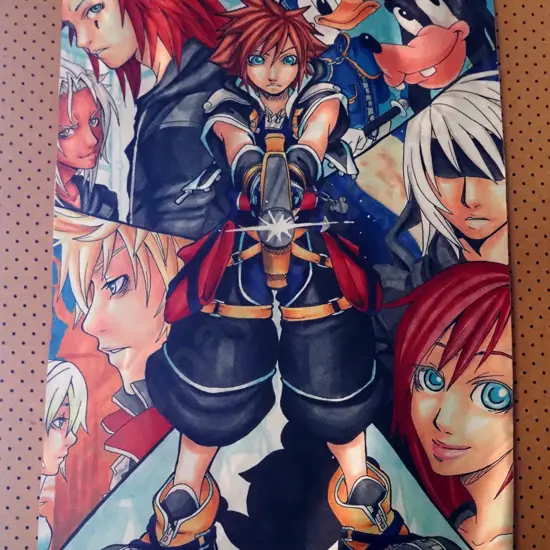 wall-hanging print on scroll