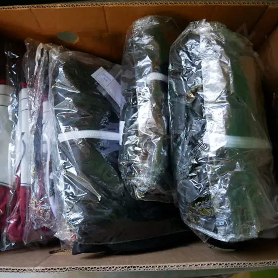 box of unopened costumes