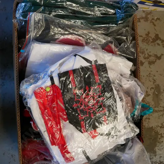 box of unopened costumes