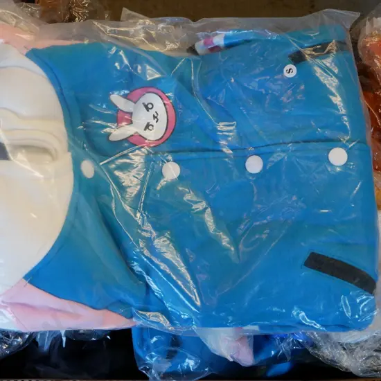 box of unopened costumes