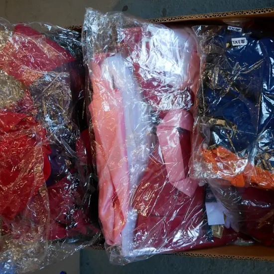 box of unopened costumes