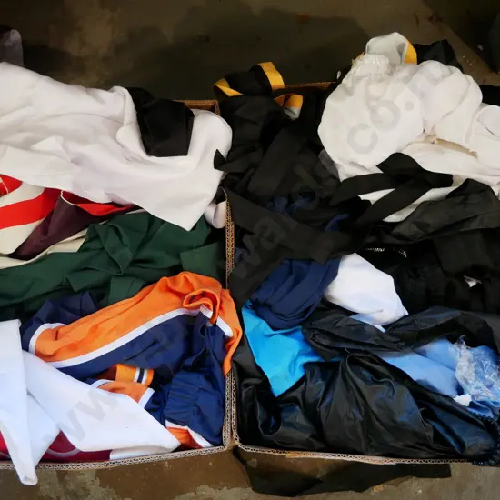 2 boxes of opened costumes - yellow dots