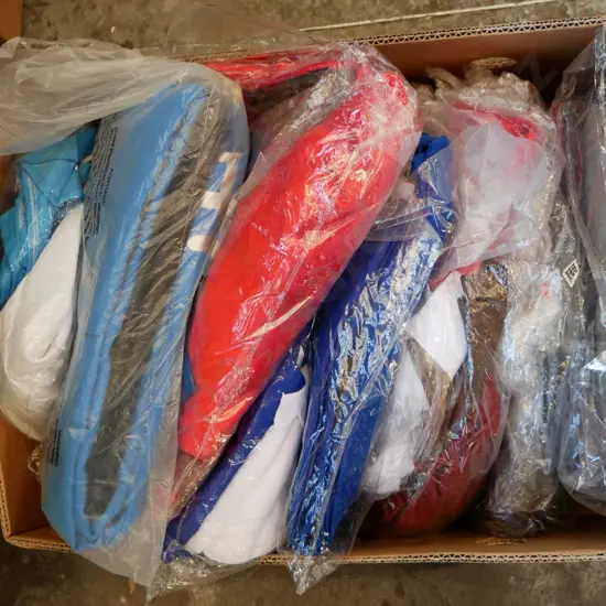 box of unopened costumes