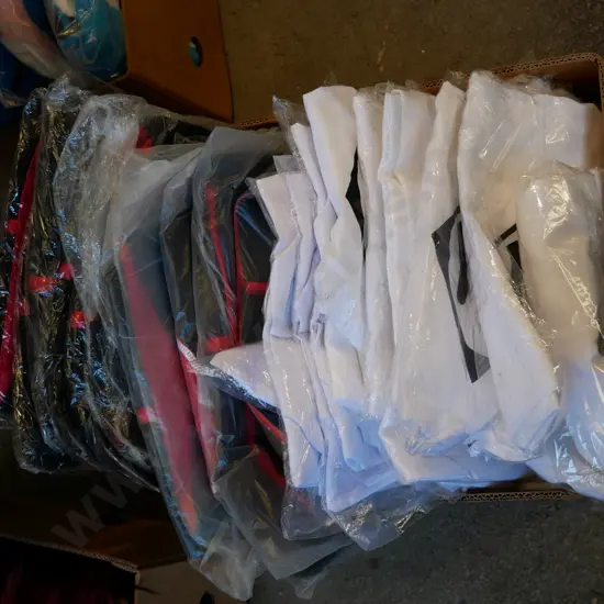 box of unopened costumes