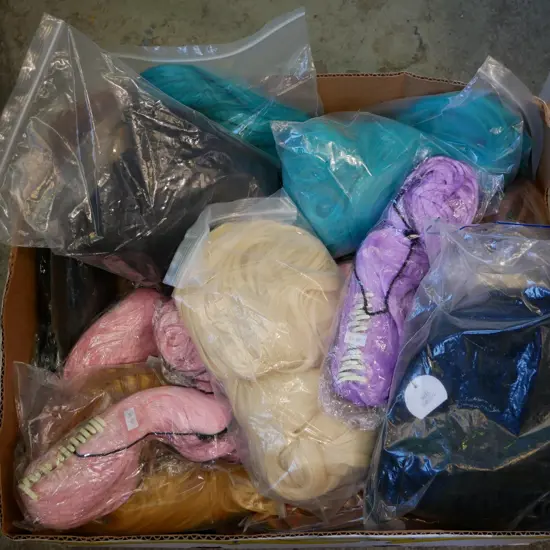 box of wigs