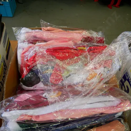 box of unopened costumes