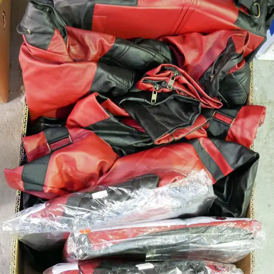 box of Deadpool costumes