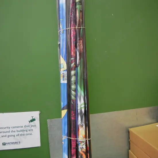 bundle of 10 wall hanging prints on scrolls