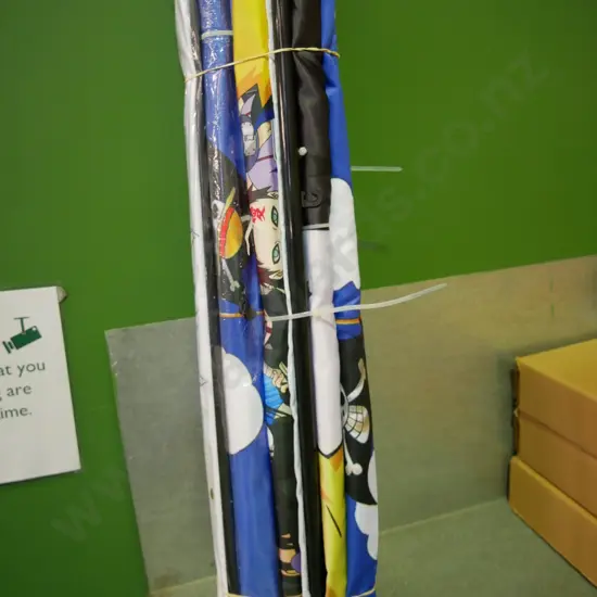 bundle of 10 wall hanging prints on scrolls