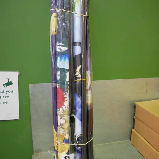 bundle of 10 wall hanging prints on scrolls