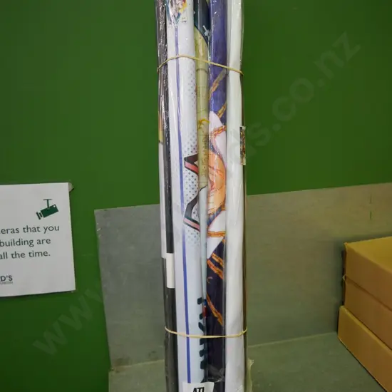 bundle of 10 wall hanging prints on scrolls