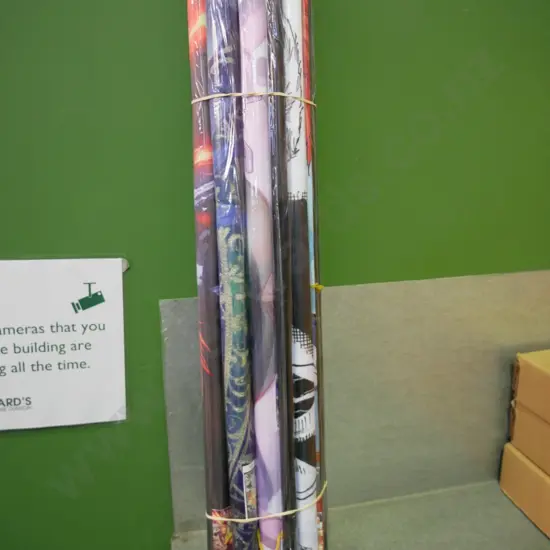 bundle of 10 wall hanging prints on scrolls