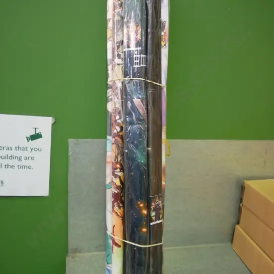 bundle of 10 wall hanging prints on scrolls